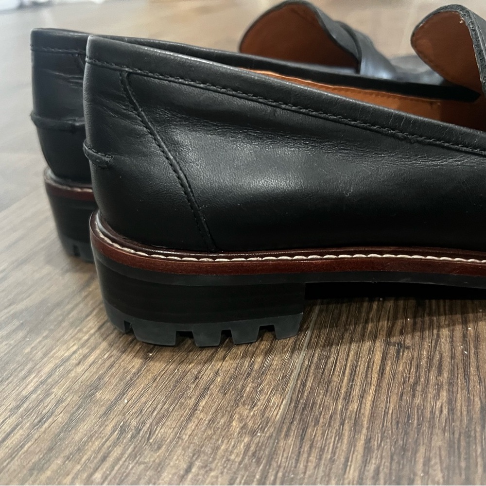 MADEWELL The Corinne Lugsole Loafers true black Women’s SIZE 9 new without box - Picture 3 of 9